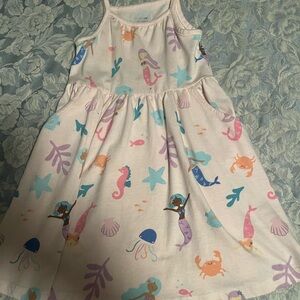 Garanimals Kids Dress with Mermaid and Sea Life Print - Multicolor